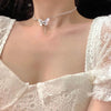 Butterfly Pearl Rhinestones Choker Necklace for Women Fashion Jewelry for Women-Necklaces-Arimonz-Arimonz