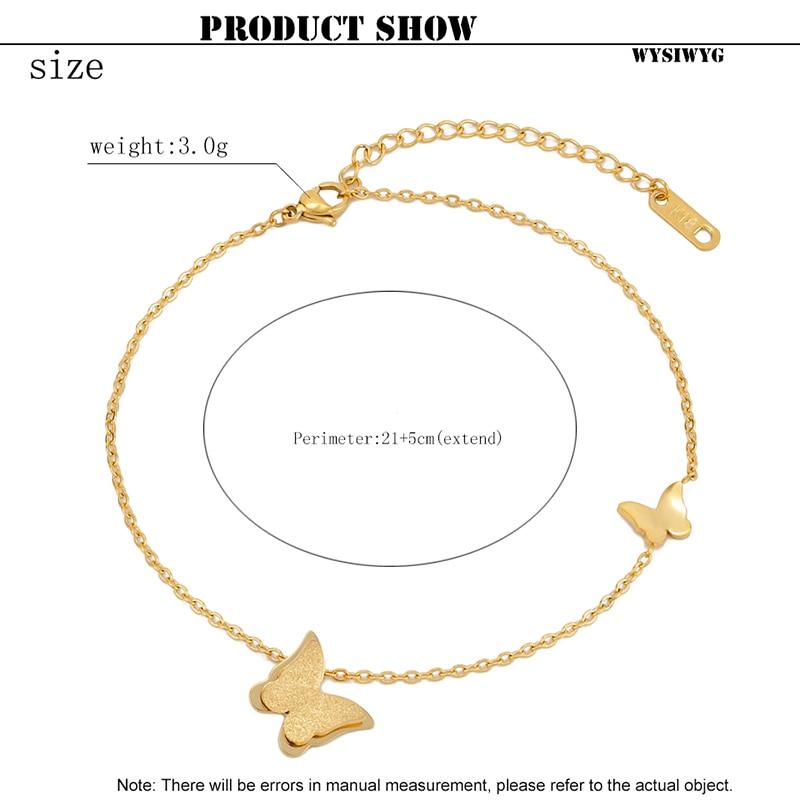 Butterfly Pendant Anklet Women Ankle Chain Jewelry-Anklets-Arimonz-Arimonz