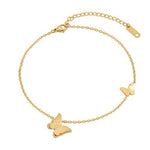 Butterfly Pendant Anklet Women Ankle Chain Jewelry-Anklets-Arimonz-gold-Arimonz
