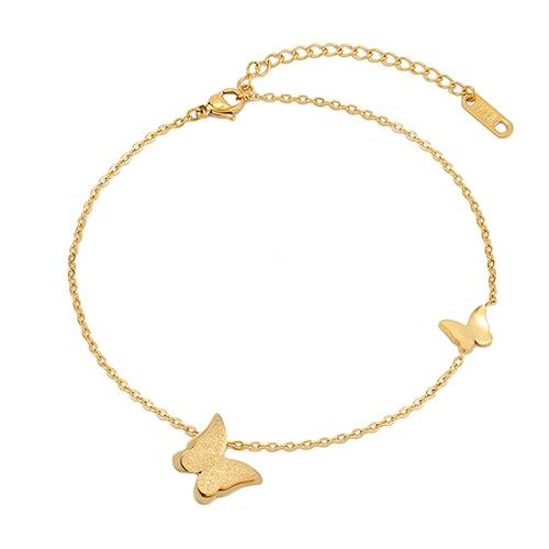 Butterfly Pendant Anklet Women Ankle Chain Jewelry-Anklets-Arimonz-gold-Arimonz