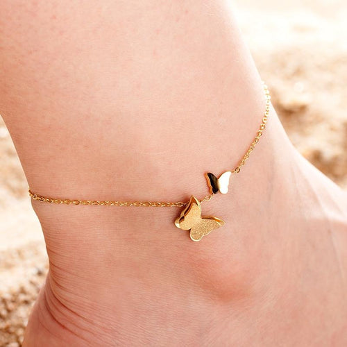 Butterfly Pendant Anklet Women Ankle Chain Jewelry-Anklets-Arimonz-Arimonz