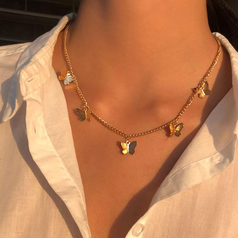 Butterfly Pendant Choker-Necklaces-Arimonz-Arimonz