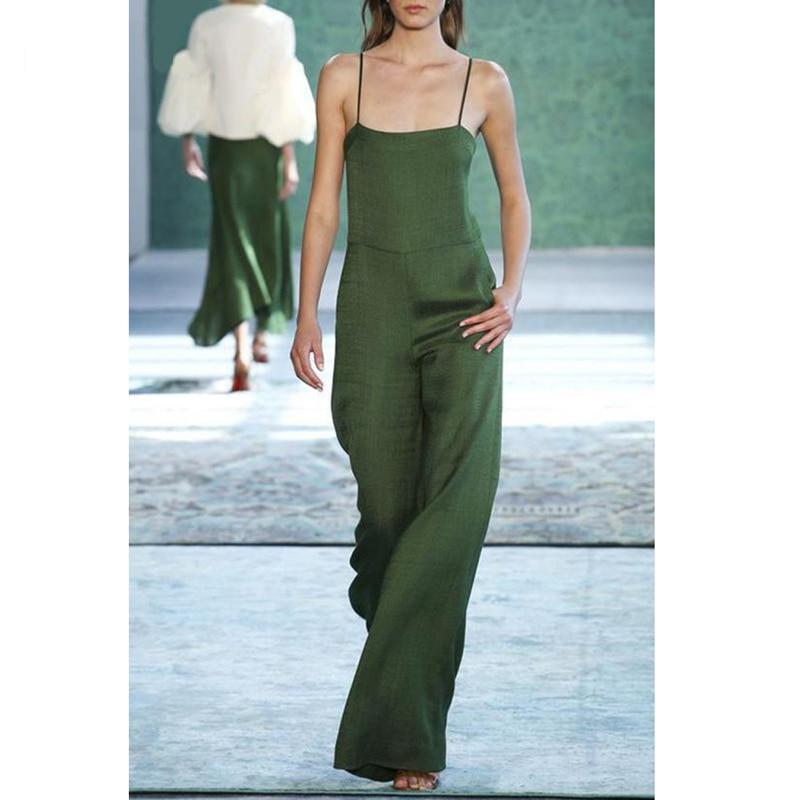 Cami Jumpsuit Women Wide Leg Slip Jumpsuits Spaghetti Strap Jumpsuit-Casual Jumpsuits & Rompers-Arimonz-Arimonz