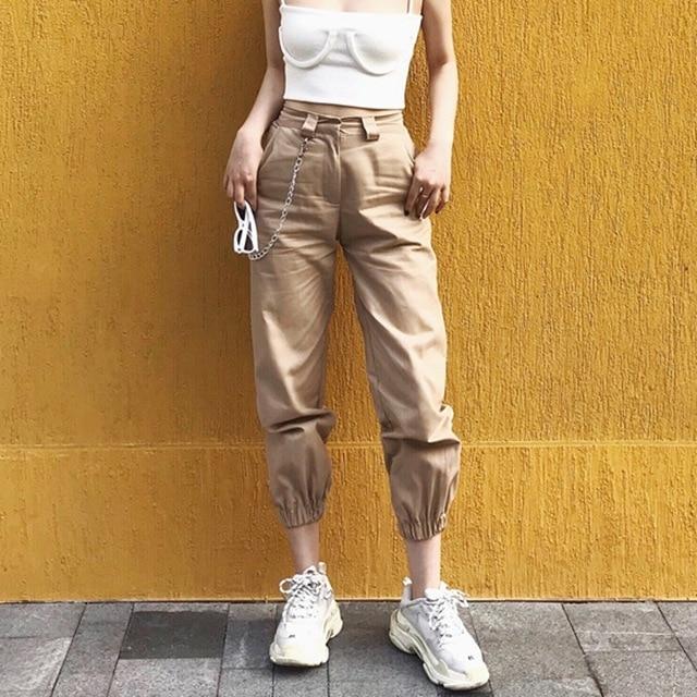 Cargo Pants with Chain-Pants-Arimonz-Arimonz