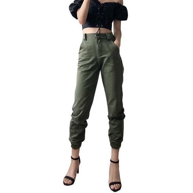 Cargo Pants with Chain-Pants-Arimonz-Army green-S-Arimonz