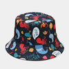 Cartoon Bucket Hat Reversible Fisherman Hat Street Hip Hop Flat Cap-Bucket Hats-Arimonz-Arimonz
