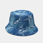Cartoon Bucket Hat Reversible Fisherman Hat Street Hip Hop Flat Cap-Bucket Hats-Arimonz-shark blue-Arimonz