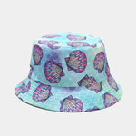 Cartoon Bucket Hat Reversible Fisherman Hat Street Hip Hop Flat Cap-Bucket Hats-Arimonz-shell blue-Arimonz