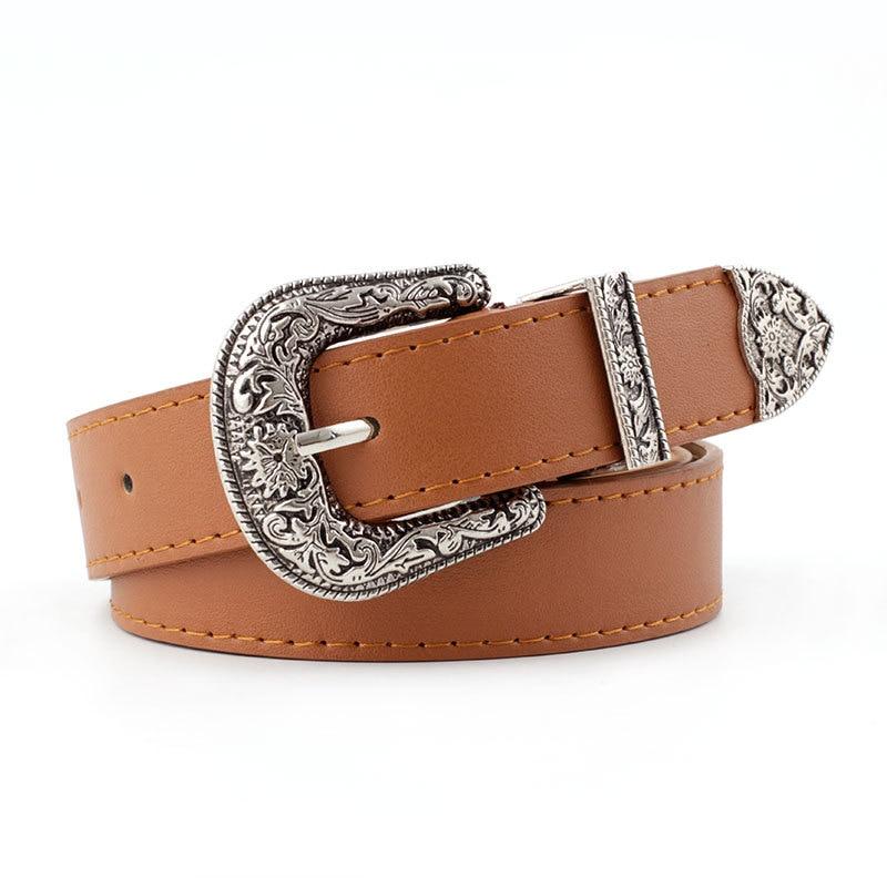 Carved Pin Buckle Belt-Belts-Arimonz-Arimonz