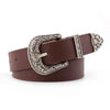 Carved Pin Buckle Belt-Belts-Arimonz-Chocolate-Arimonz