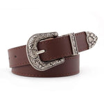 Carved Pin Buckle Belt-Belts-Arimonz-Chocolate-Arimonz