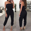 Casual Jumpsuits & Rompers - Solid Black Off The Shoulder Tube Jumpsuit