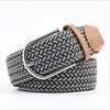 Casual Knitted Pin Buckle Men Belt Woven Canvas Braided Stretch Belt-Belts-Arimonz-Arimonz