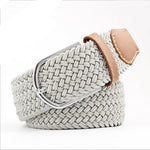 Casual Knitted Pin Buckle Men Belt Woven Canvas Braided Stretch Belt-Belts-Arimonz-12-105cm/41inches-Arimonz