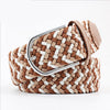 Casual Knitted Pin Buckle Men Belt Woven Canvas Braided Stretch Belt-Belts-Arimonz-Arimonz