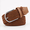 Casual Knitted Pin Buckle Men Belt Woven Canvas Braided Stretch Belt-Belts-Arimonz-Arimonz