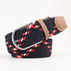 Casual Knitted Pin Buckle Men Belt Woven Canvas Braided Stretch Belt-Belts-Arimonz-Arimonz