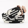 Casual Knitted Pin Buckle Men Belt Woven Canvas Braided Stretch Belt-Belts-Arimonz-Arimonz