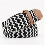 Casual Knitted Pin Buckle Men Belt Woven Canvas Braided Stretch Belt-Belts-Arimonz-28-105cm/41inches-Arimonz