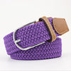 Casual Knitted Pin Buckle Men Belt Woven Canvas Braided Stretch Belt-Belts-Arimonz-Arimonz