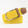 Casual Knitted Pin Buckle Men Belt Woven Canvas Braided Stretch Belt-Belts-Arimonz-Arimonz