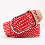 Casual Knitted Pin Buckle Men Belt Woven Canvas Braided Stretch Belt-Belts-Arimonz-46-105cm/41inches-Arimonz