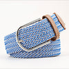 Casual Knitted Pin Buckle Men Belt Woven Canvas Braided Stretch Belt-Belts-Arimonz-Arimonz
