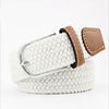 Casual Knitted Pin Buckle Men Belt Woven Canvas Braided Stretch Belt-Belts-Arimonz-Arimonz