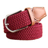 Casual Knitted Pin Buckle Men Belt Woven Canvas Braided Stretch Belt-Belts-Arimonz-Arimonz