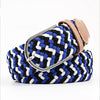 Casual Knitted Pin Buckle Men Belt Woven Canvas Braided Stretch Belt-Belts-Arimonz-Arimonz