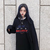 Casual Letter Print O-neck Stripe Tees Creativity Loose T-shirts-Tee-Arimonz-Black with Print-M-Arimonz
