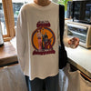 Casual Letter Print O-neck Stripe Tees Creativity Loose T-shirts-Tee-Arimonz-White with Cartoon Print-M-Arimonz