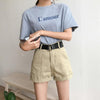 Casual Sashes High Waist Loose Denim Short-Denim Shorts-Arimonz-Arimonz