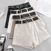 Casual Sashes High Waist Loose Denim Short-Denim Shorts-Arimonz-Arimonz