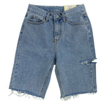 Casual Shorts for Women High Waist Ripped Button Up Denim Shorts-Denim Shorts-Arimonz-S-Arimonz