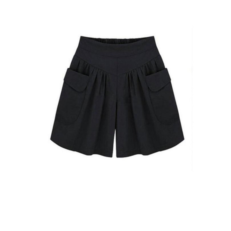 Casual Shorts Women Summer Elastic Waist Loose Casual Shorts-Shorts-Arimonz-Arimonz