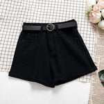Casual Women Denim Shorts High Waist Jeans Shorts Ladies Bottom-Denim Shorts-Arimonz-Black-S-Arimonz