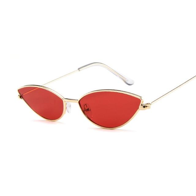 Cat Eye Sunglasses for Women Retro Vintage Shades For Women-Sunglasses-Arimonz-GoldRed-Arimonz