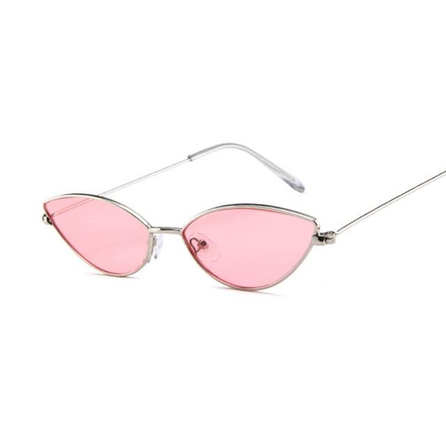 Cat Eye Sunglasses for Women Retro Vintage Shades For Women-Sunglasses-Arimonz-SilvePink-Arimonz