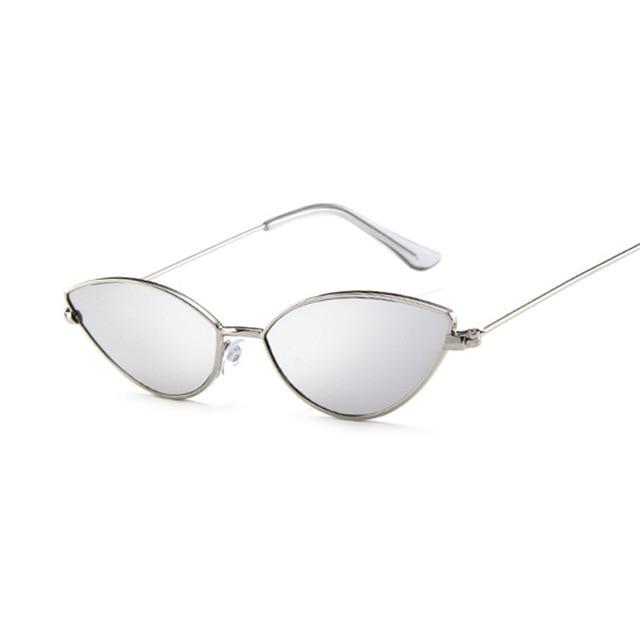 Cat Eye Sunglasses for Women Retro Vintage Shades For Women-Sunglasses-Arimonz-SilverSilver-Arimonz