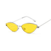 Cat Eye Sunglasses for Women Retro Vintage Shades For Women-Sunglasses-Arimonz-SilverYellow-Arimonz