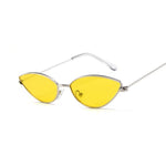 Cat Eye Sunglasses for Women Retro Vintage Shades For Women-Sunglasses-Arimonz-SilverYellow-Arimonz