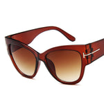 Cat Eye Women Sunglasses Female Gradient Points Sun Glasses-Sunglasses-Arimonz-Tea-Arimonz
