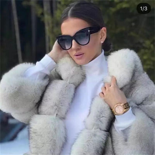 Cat Eye Women Sunglasses Female Gradient Points Sun Glasses-Sunglasses-Arimonz-Arimonz