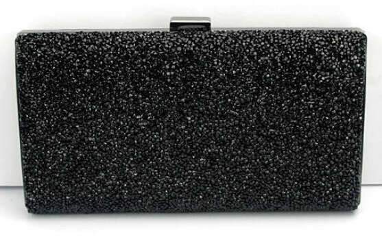 Cecilia Sequin Clutch Bag-Handbags-Arimonz-black-A-Arimonz