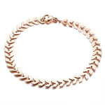 Chain Bracelets for Women Stainless Steel Arrow Links Chic Girl-Braceletes-Arimonz-Rose Gold Color-Arimonz