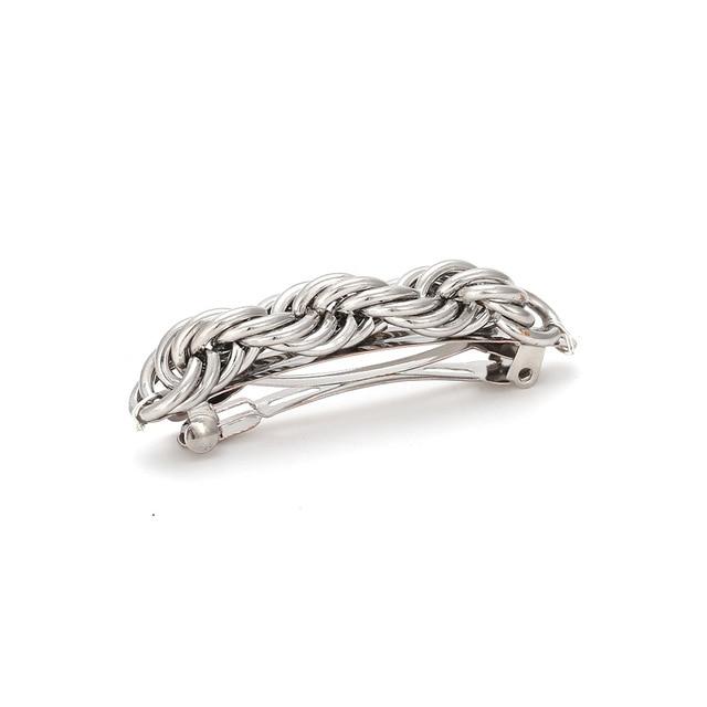 Chain Hair Clip-Hair Accessories-Arimonz-Silver-Arimonz