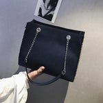 Chain Shoulder Bag-Handbags-Arimonz-Deep Blue-Arimonz
