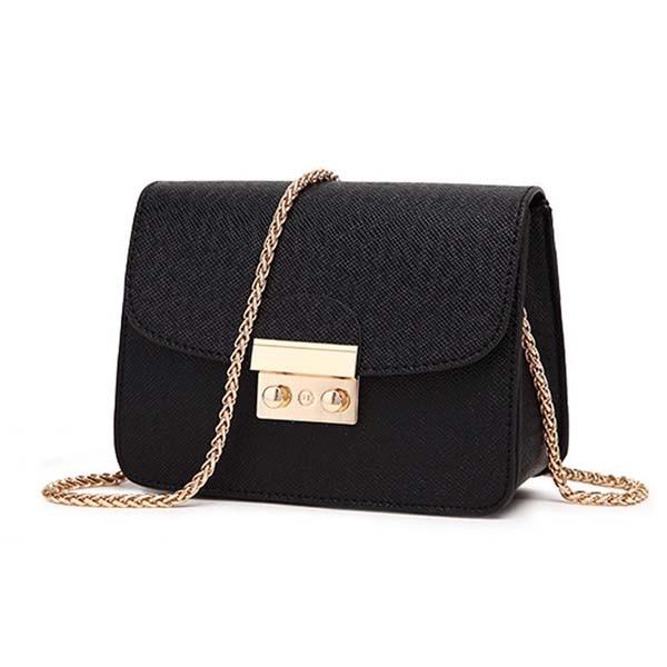 Charlotte Chain Shoulder Bag-Handbags-Arimonz-black-Arimonz