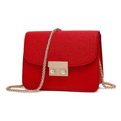 Charlotte Chain Shoulder Bag-Handbags-Arimonz-red-Arimonz